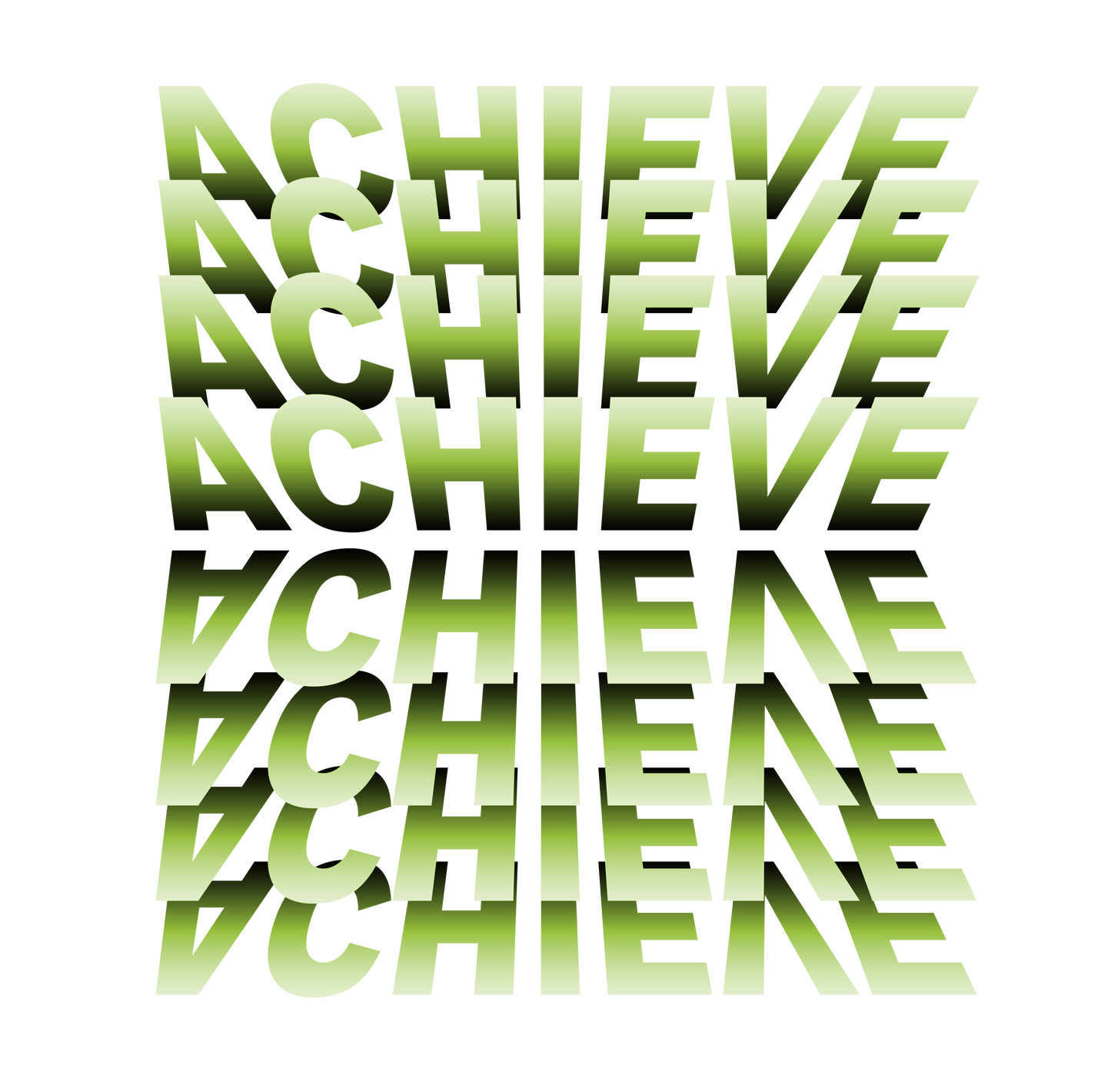 Achieve - Typography Art